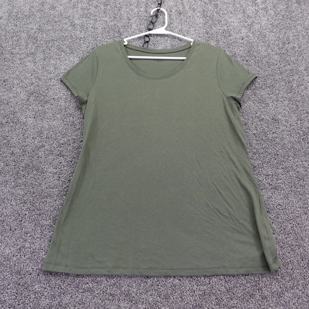 No Boundaries T Shirt Womens Extra Large Green Short Sleeve Crew Neck Casual Tee